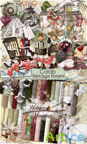 Scrap Set - Warm Sugar Moments PNG and JPG Files