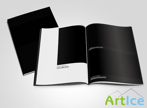 Magazine Mock-up Template PSD