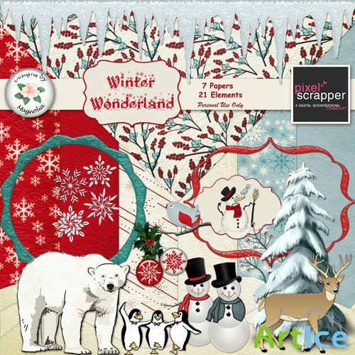 Winter Wonderland Set PNG and JPG Files