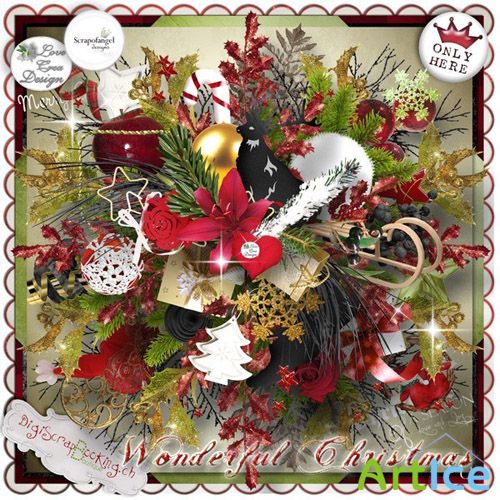 Scrap - Wonderful Christmas PNG and JPG Files