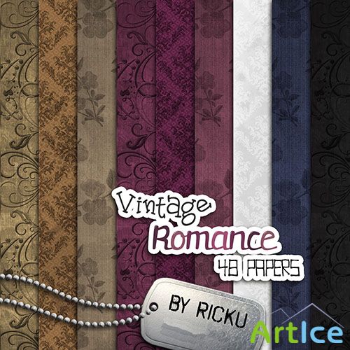 48 Vintage Romance Papers Backgrounds