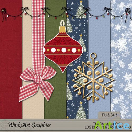 Scrap - The Christmas Spirit Kit PNG and JPG Files