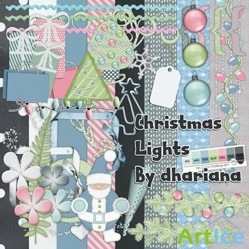 Christas Lights Scrap PNG and JPG Files