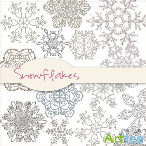 Snowfakes Kit PNG Files