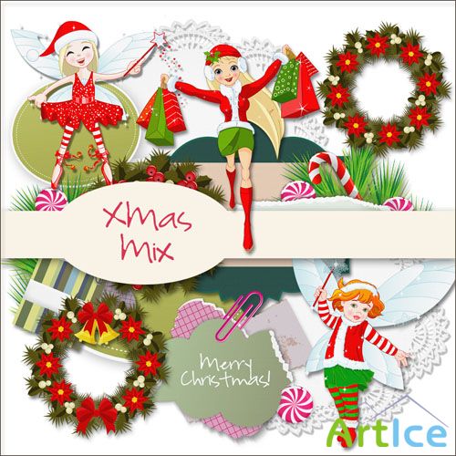 Xmas Mix Set PNG Files