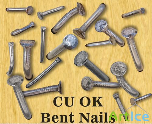 Bent Nails PNG Files