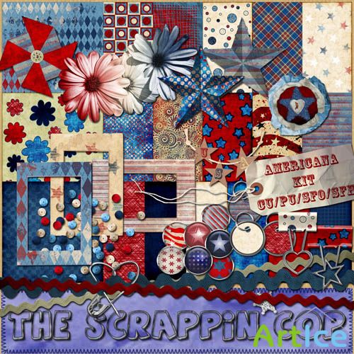 Scrap Set - Americana PNG and JPG Files