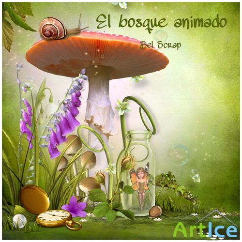 Scrap Set - El Bosque Animado PNG and JPG Files