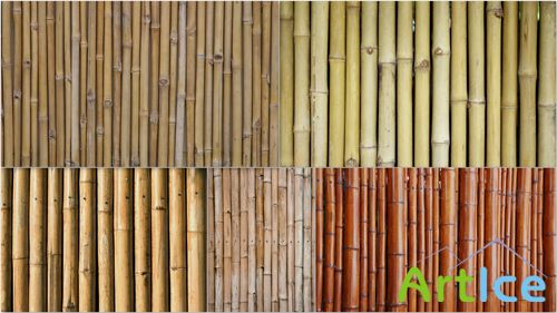 High-Quality Texture of Bamboo Walls JPG Files