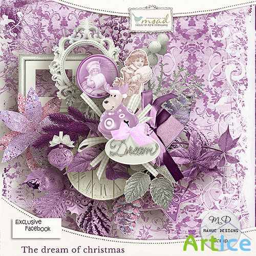 Scrap - The Dream of Christmas PNG and JPG Files