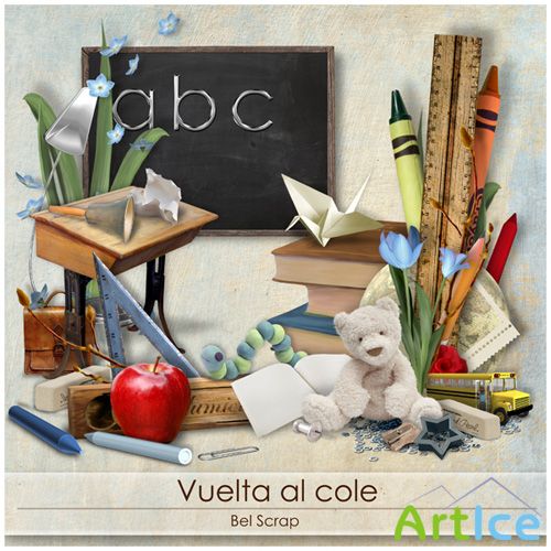 Scrap Set - Vuelta al Cole PNG and JPG Files