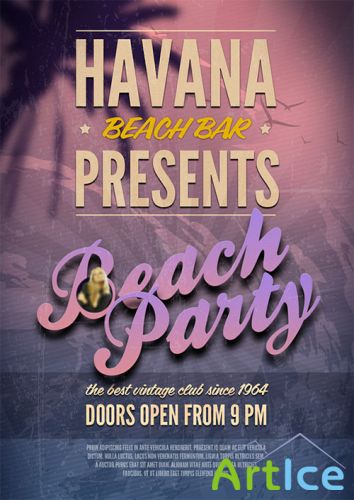 Beach Party Flyer/Poster PSD Template