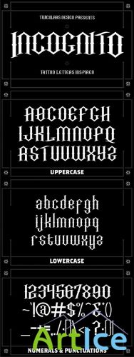 Incognito Font Set