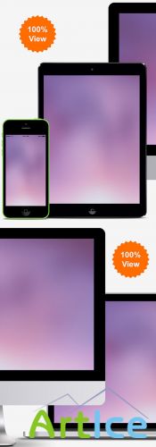 Responsive Showcase PSD Mockups