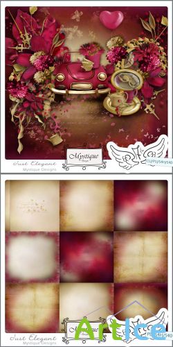 Scrap Set - Just Elegant PNG and JPG Files