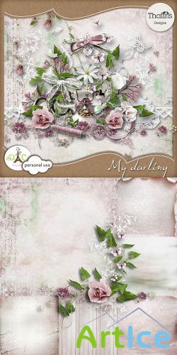 Scrap Set - My Darling PNG and JPG Files