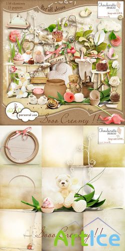 Scrap Set - Sooo Creamy!! PNG and JPG Files