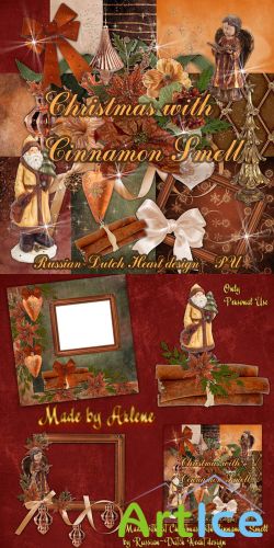 Scrap Set - Christmas with Cinnamon Smell PNG and JPG Files