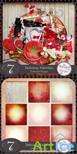 Scrap Set - Delicious Valentine PNG and JPG Files