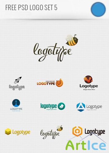 PSD Logo Design Templates Pack 5