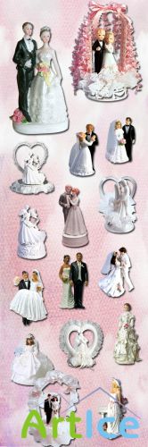 Wedding Figurines PNG Files