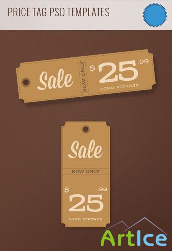 Price Tag PSD Template