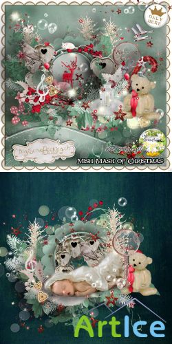 Scrap Set - Mish Mash of Christmas PNG and JPG Files