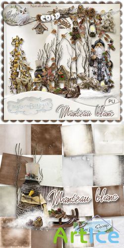 Scrap Set - Manteau Blanc PNG and JPG Files