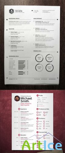 2 Vector Pro Resume Templates