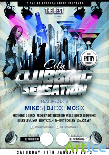 ity lubbing Sensations Flyer Template