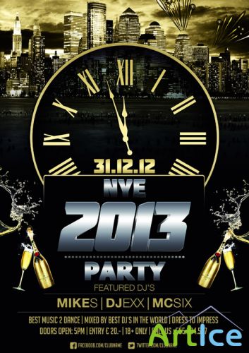 NYE Party Flyer Template