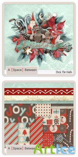 Scrap Set - Deck The Halls PNG and JPG Files