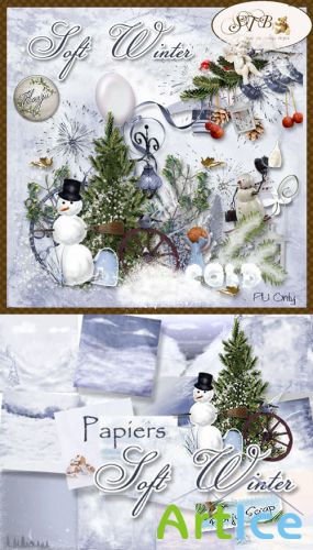 Scrap - Soft Winter PNG and JPG Files