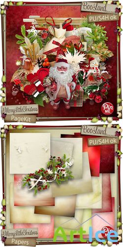 Scrap - A Merry Little Christmas Set PNG and JPG Files