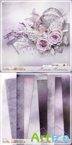 Scrap Set - Mauve Memoirs PNG and JPG Files