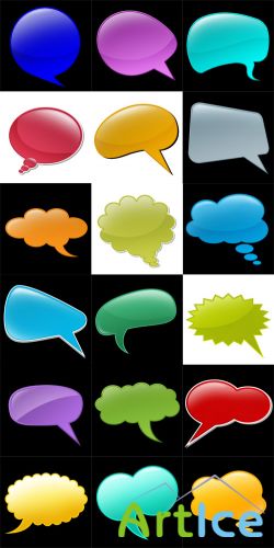 Talk Bubbles Set PSD