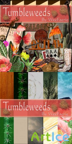 Scrap Set - Tumbleweeds PNG and JPG Files