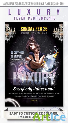 Luxury Party Flyer/Poster PSD Template