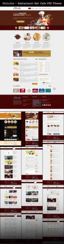 Restaraunt Bar Cafe PSD Theme - Felicita