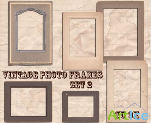 Vintage Photo Frames Set 2