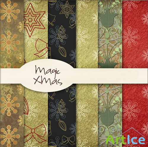 Magic Xmas Textures PNG Files