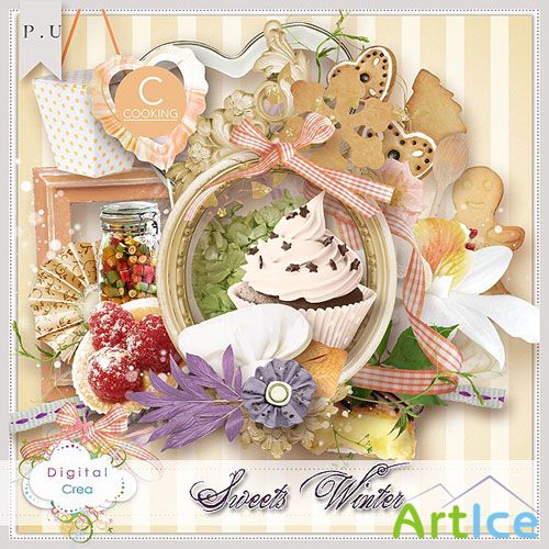 Scrap - Sweet Winter Kit PNG and JPG Files