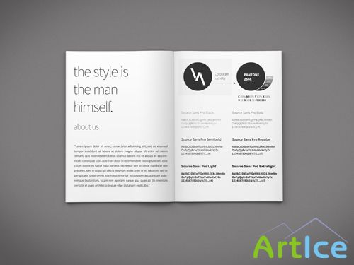 Brochure Pages Mock-up Template PSD