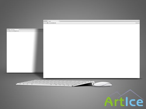 Browser Mock-Up Template PSD