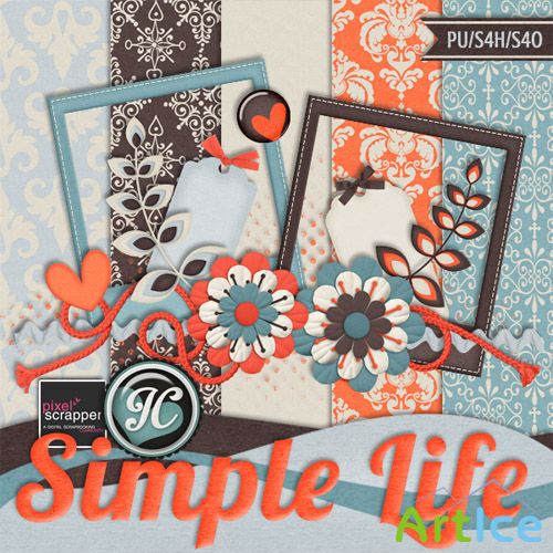 Scrap - Simple Life PNG and JPG Files