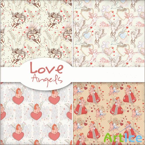 Love Angels Textures PNG Files