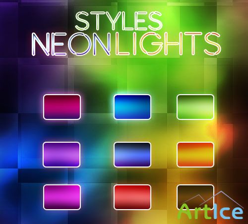 Neon Lights Photoshop Styles