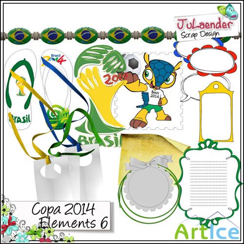 Copa 2014 Elements 6 PNG Files