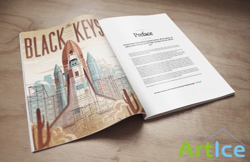 Magazine Mockup Template PSD