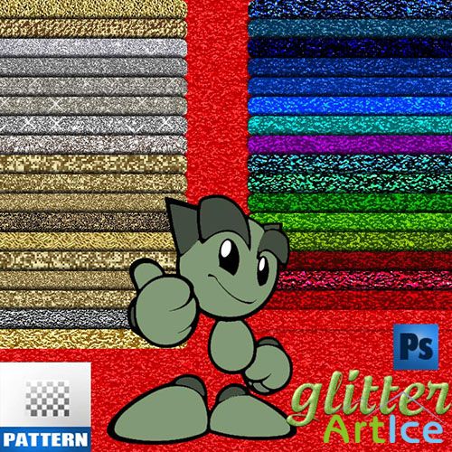 Colourful Glitter Photoshop Patterns